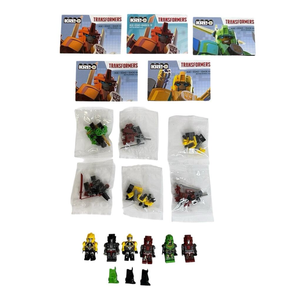 Kre-o Transformers Lot of Figures and Instructions